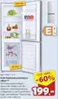Kühl-/Gefrierkombination silber von emerio für 199,00 € bei famila Nordwest im Angebot Kühl-/Gefrierkombination silber von emerio im aktuellen famila Nordwest Prospekt