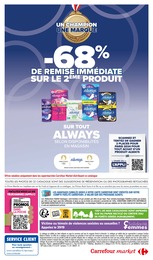 Offre Always dans le catalogue Carrefour Market du moment à la page 10