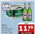 Aktuelle Becks Angebote bei Getränke Quelle WVG in Halle (Saale) Aktuelles Pilsener Angebot bei Getränke Quelle WVG in Halle (Saale) ab 11,99 €