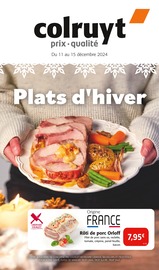 Prospectus Colruyt à Hagenthal-le-Bas, "Plats d'hiver", 8 pages de promos valables du 11/12/2024 au 15/12/2024