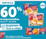 Promo 60% de remise immédiate sur le 2ème au choix sur la gamme des fish & chips Findus à  dans le catalogue Auchan Supermarché à La Queue-les-Yvelines