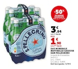 Eau minérale naturelle gazeuse - San Pellegrino - Hyper U à Aix-en-Provence Eau minérale naturelle gazeuse - San Pellegrino en promo chez Hyper U Aix-en-Provence à 1,90 €