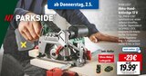 Akku-Handkreissäge 12 V Angebote von PARKSIDE bei Lidl Heilbronn für 19,99 €