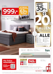 Matratze im aktuellen XXXLutz Möbelhäuser Prospekt (Mönchengladbach) Matratze im XXXLutz Möbelhäuser Prospekt "NR.1 BEIM PREIS" mit 52 Seiten (Mönchengladbach)