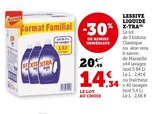 Lessive liquide (A) - X-tra en promo chez Super U Pontoise à 14,34 €