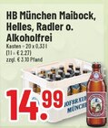 Maibock, Helles, Radler o. Alkoholfrei Angebote von HB München bei Trinkgut Borken für 14,99 €