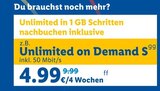 Aktuelle Smartphone Angebote bei Lidl in Frankfurt (Main) Aktuelles Unlimited on Demand S Angebot bei Lidl in Frankfurt (Main) ab 4,99 €