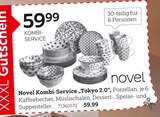 Aktuelles Kombi-Service „Tokyo 2.0“ Angebot bei XXXLutz Möbelhäuser in Wuppertal ab 59,99 €