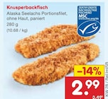 Knusperbackfisch für 2,99 € bei Netto Marken-Discount im Angebot Knusperbackfisch im aktuellen Netto Marken-Discount Prospekt
