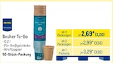 Becher To-Go im METRO Prospekt Becher To-Go von Metro Professional im aktuellen METRO Prospekt für 3,20 €