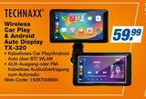 Wireless Car Play & Android Auto Display TX-320 im Angebot bei expert in Cottbus Wireless Car Play & Android Auto Display TX-320 Angebote von Technaxx bei expert Cottbus für 59,99 €