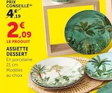 Assiette dessert - Super U à Sarcelles Assiette dessert en promo chez Super U Sarcelles à 2,09 €