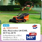 Akku-Rasenmäher LM C34B, 40 V (2x 20 V) bei ALDI SÜD im Fellbach Prospekt für 149,00 €