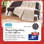 Wecycled-Tagesdecke von Novitesse im aktuellen ALDI Nord Prospekt