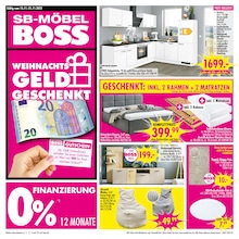 SB Möbel Boss Prospekt für Bobbau: "WEIHNACHTSGELD GESCHENKT", 12 Seiten, 15.11.2025 - 21.11.2025