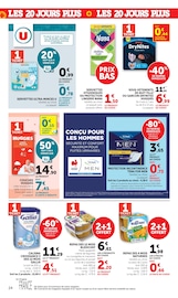 Promos Couches dans le catalogue "LES 20 JOURS PLUS" de Hyper U Couches en promo dans le catalogue Hyper U à la page 24