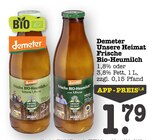 Frische Bio-Heumilch fettarm im Angebot bei E center in Karlsruhe Frische Bio-Heumilch fettarm Angebote von Demeter bei E center Karlsruhe für 1,79 €