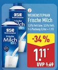 Frische Milch im ALDI Nord Prospekt Frische Milch von Weihenstephan im aktuellen ALDI Nord Prospekt für 1,11 €