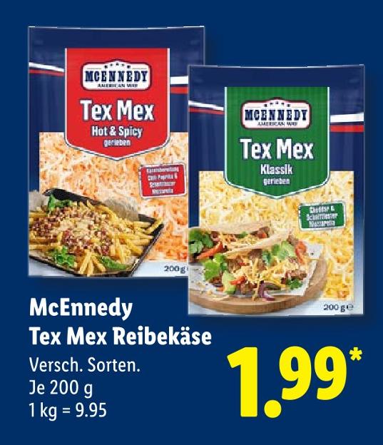 Tex Mex Reibekäse
