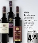 Dornfelder trocken Angebote von Anselmann bei E center Worms für 4,99 €