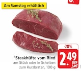 EDEKA Hattersheim - Steakhüfte vom Rind Angebot im Prospekt Steakhüfte vom Rind bei EDEKA im Hattersheim Prospekt für 2,49 €