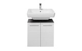 Waschbeckenunterschrank Gloss, weiß/anthrazit Angebote von Bega bei HARDECK Hagen für 59,00 €