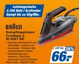 Aktuelles Dampfbügeleisen FreeStyle 5 SI 5057 RD Angebot bei expert in Stuttgart ab 66,00 €