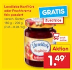 Konfitüre oder Fruchtcreme fein passiert von Landliebe im aktuellen Netto Marken-Discount Prospekt
