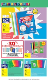 Prix et réduction Clairefontaine dans le prospectus Carrefour en cours Offre Clairefontaine dans le catalogue Carrefour du moment à la page 72