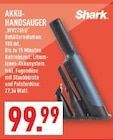 Akku-Handsauger WV270EU Angebote von Shark bei Marktkauf Dortmund für 99,99 €