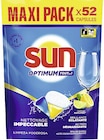 Tablettes lave vaisselle citron Optimum* - SUN en promo chez Casino Supermarchés Cergy à 8,30 €