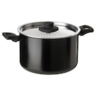 Topf mit Deckel schwarz 5 l Angebote von HEMLAGAD bei IKEA Nürnberg für 22,99 €