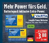 Longlife Power Batterien Mignon AA Angebote von Varta bei Marktkauf Fürth für 3,88 €