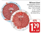 Salami im Angebot bei EDEKA in Weiden Salami Angebote von Wiltmann bei EDEKA Weiden für 1,29 €