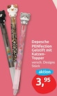 PENfection Gelstift mit Katzen-Topper von Depesche für 3,95 € bei budni im Angebot PENfection Gelstift mit Katzen-Topper von Depesche im aktuellen budni Prospekt