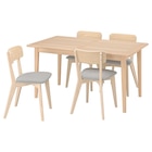 Tisch und 4 Stühle Buche hell Esche/Tallmyra weiß/schwarz im Angebot bei IKEA in Eisenach Tisch und 4 Stühle Buche hell Esche/Tallmyra weiß/schwarz Angebote von SKANSNÄS / LISABO bei IKEA Eisenach für 798,96 €