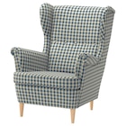 Ohrensessel Sulviken blau/beige Sulviken blau/beige von STRANDMON im aktuellen IKEA Prospekt für 249,00 €