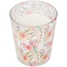 Bougie parfumée avec imprimé à fleurs en promo à 4,95 € chez Action Bougie parfumée avec imprimé à fleurs dans le catalogue Action