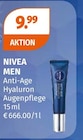 Nivea im Müller Prospekt Anti-Age Hyaluron Augenpflege von Nivea Men im aktuellen Müller Prospekt für 9,99 €
