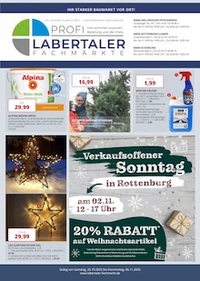 Aktueller Labertaler Fachmarkt Prospekt (Ergoldsbach, 16 Seiten zum blättern Labertaler Fachmarkt Prospekt IHR STARKER BAUMARKT VOR ORT! mit 16 Seiten