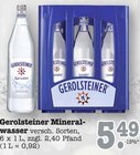 Mineralwasser Angebote von Gerolsteiner bei E center Karlsruhe für 5,49 €