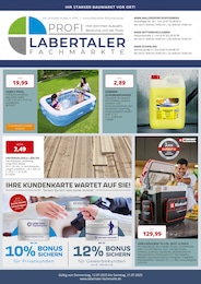 Baumarkt Prospekt von Labertaler Fachmarkt Mengkofen Labertaler Fachmarkt Prospekt: "Ihr starker Baumarkt vor Ort!", 8 Seiten, 12.07.2025 - 31.07.2025