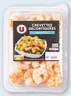 Crevettes decortiquees nature ou sauce persillade ou sauce pimentee - U en promo chez Super U Calais à 2,34 €