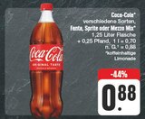 Aktuelles Coca-Cola verschiedene Sorten, Fanta, Sprite oder Mezzo Mix Angebot bei nah und gut in Jena ab 0,88 €