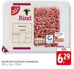 Rinder-Hackfleisch im Angebot bei EDEKA in Saarlouis Rinder-Hackfleisch Angebote von Gut & Günstig bei EDEKA Saarlouis für 6,29 €