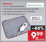 Aktuelles Heizkissen Angebot bei Netto Marken-Discount in Recklinghausen ab 9,99 €