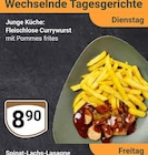 Fleischlose Currywurst mit Pommes frites Angebote bei GLOBUS Koblenz für 8,90 €