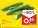 Gurken für 0,59 € bei Netto Marken-Discount im Angebot Gurken im aktuellen Netto Marken-Discount Prospekt