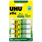 4 bâtons de colle ReNature - UHU en promo chez Carrefour 4 bâtons de colle ReNature - UHU dans le catalogue Carrefour