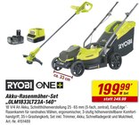 Akku-Rasenmäher-Set „OLM1833LT23A-140“ im toom Baumarkt Prospekt Akku-Rasenmäher-Set „OLM1833LT23A-140“ von RYOBI im aktuellen toom Baumarkt Prospekt für 199,99 €
